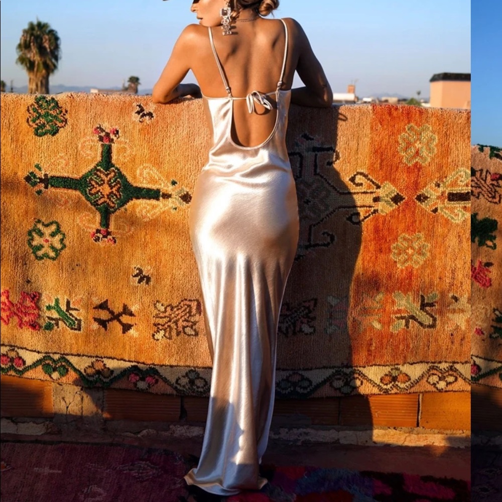 Rat and boa Gorgeous gold dress XS